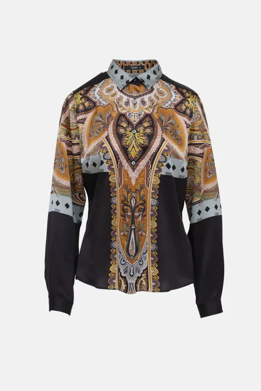Pattern Button Up Shirt made by Etro