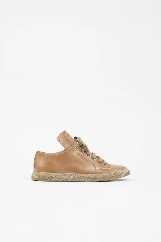 Patent Low Top Sneaker made by Brunello Cucinelli