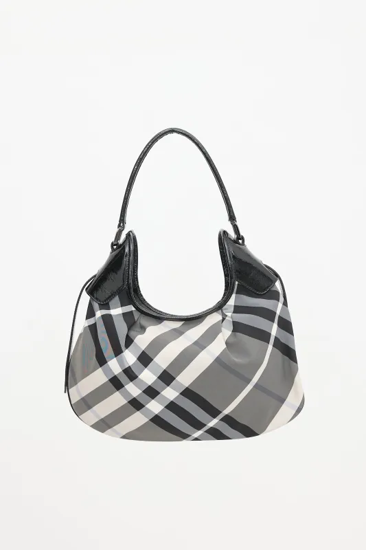 Patent & Check Brooklyn Bag made by Burberry