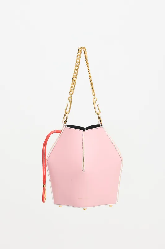 Leather Tricolour Bucket Bag made by Alexander McQueen