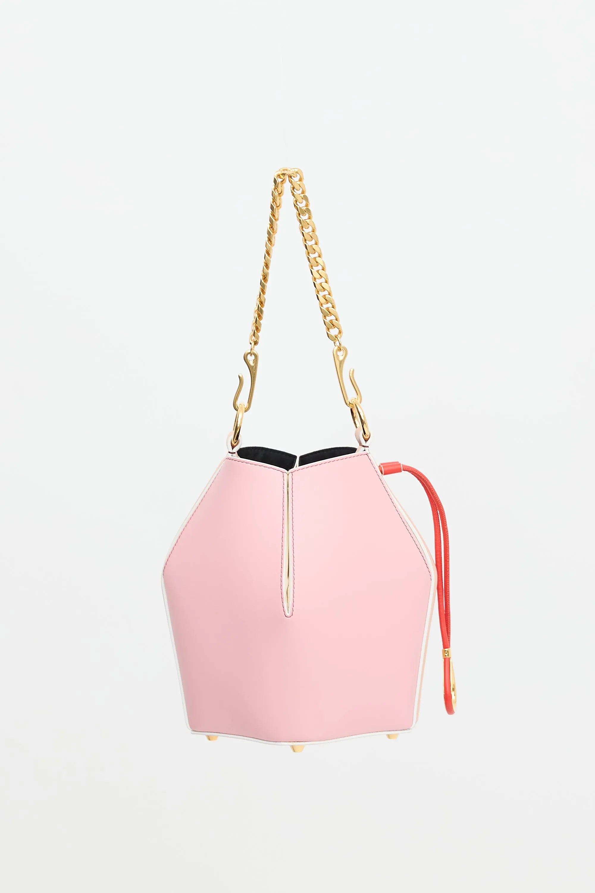 Leather Tricolour Bucket Bag sold by VSP Consignment product image thumbnail 3