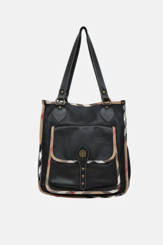 Nova Check Trim Tote Bag made by Burberry