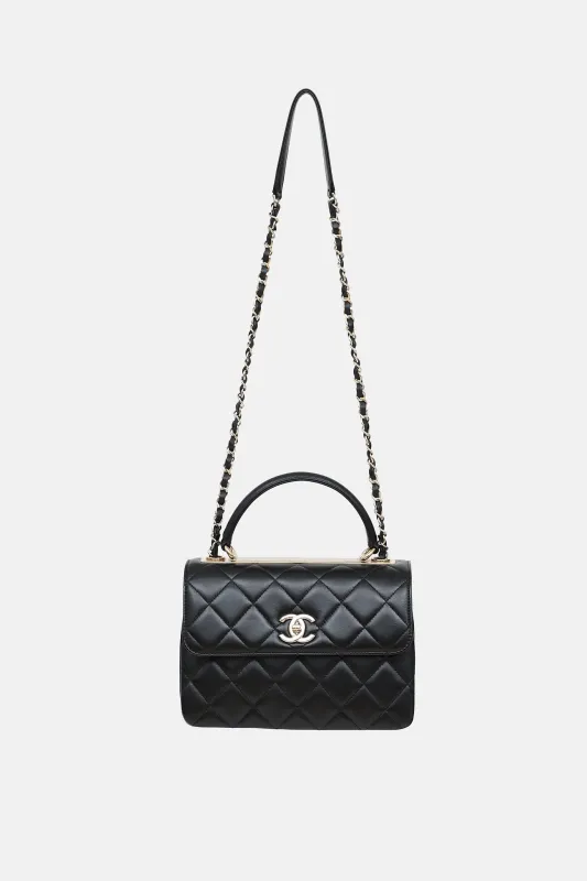 Small Trendy CC Quilted Flap Bag made by Chanel