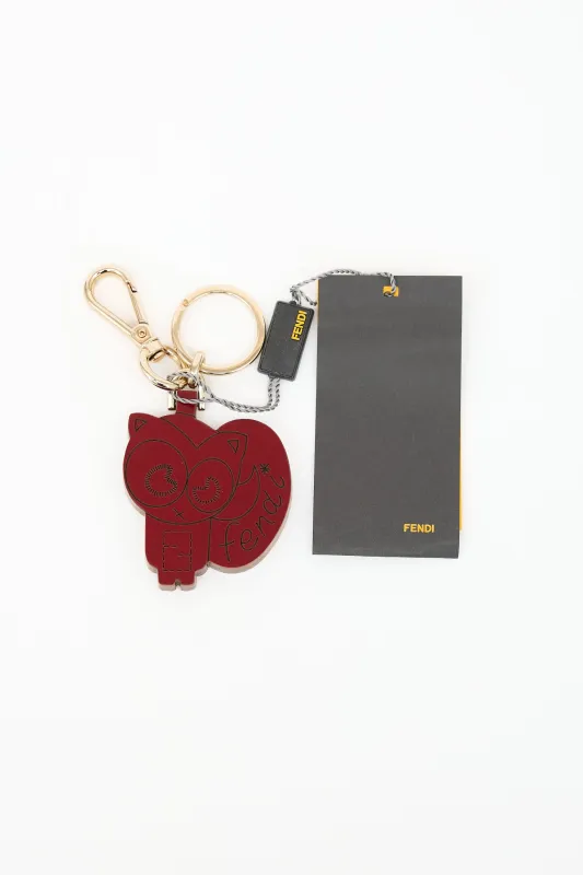 Wood Logo Keychain made by Fendi