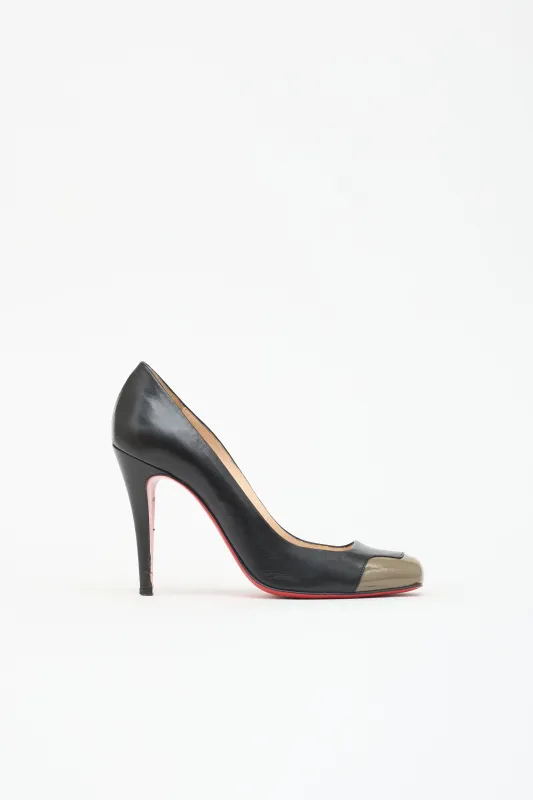 Leather Square Toe Pump made by Christian Louboutin