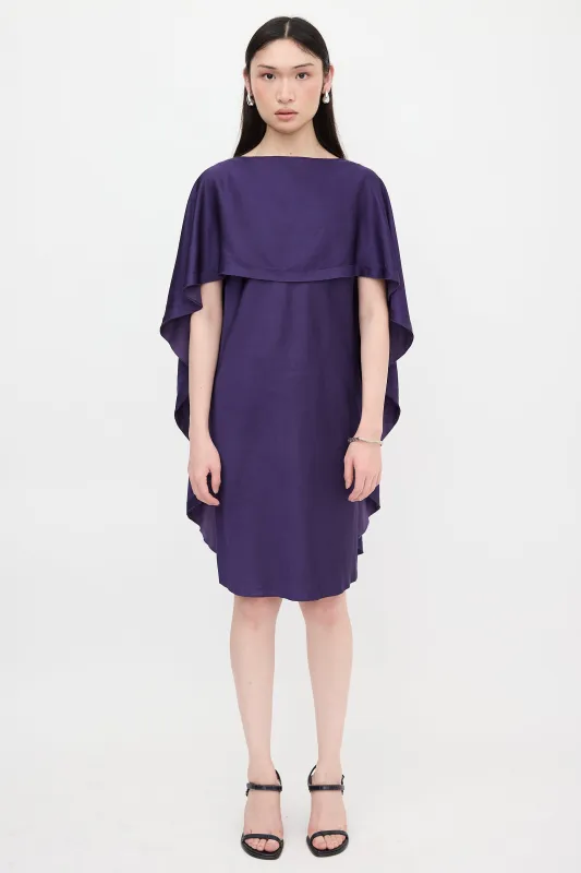 Satin Cape Dress made by Jason Wu