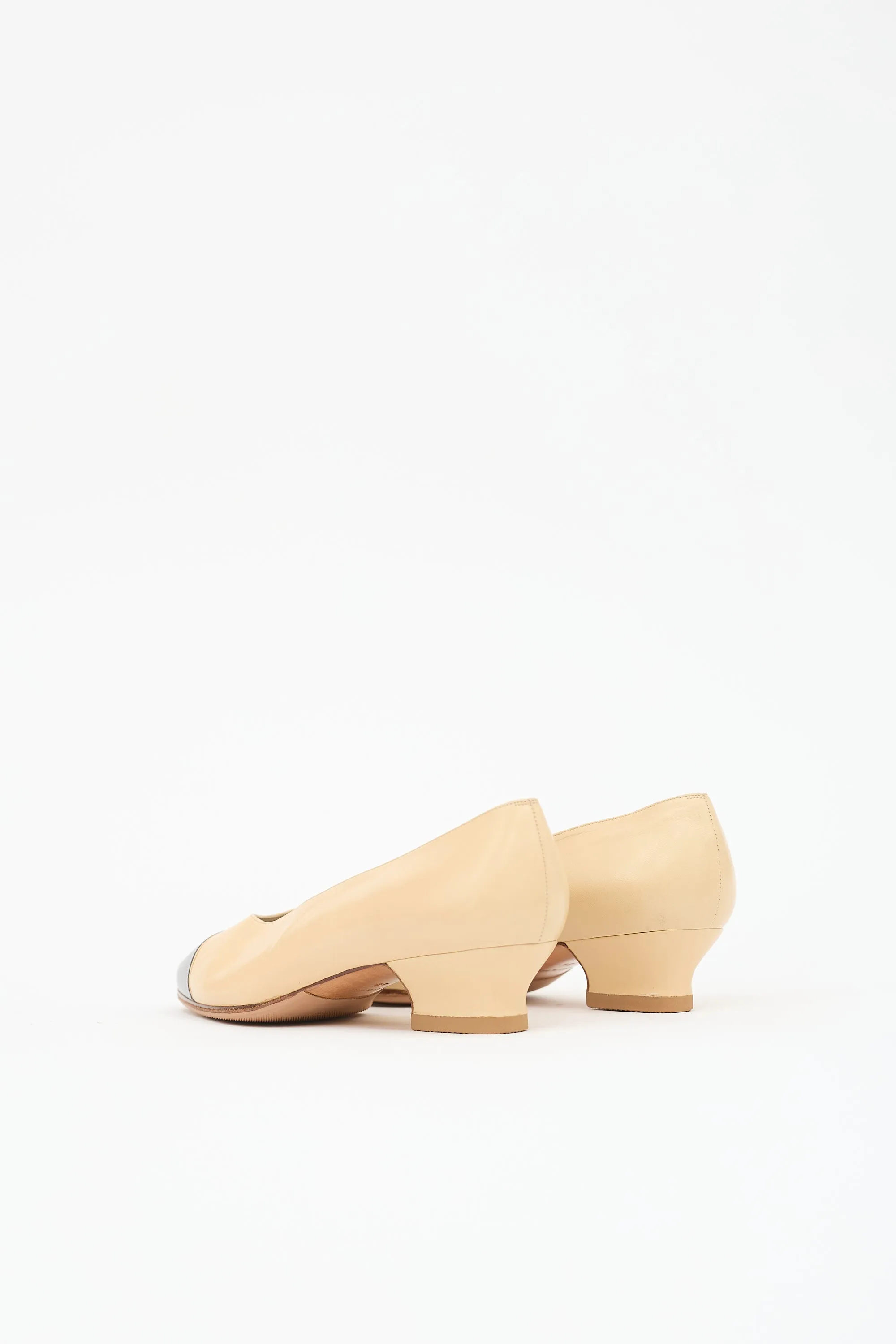 Leather Almond Toe Pump sold by VSP Consignment product image thumbnail 4