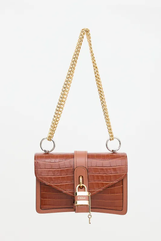Embossed Leather Aby Chain Bag made by Chloe