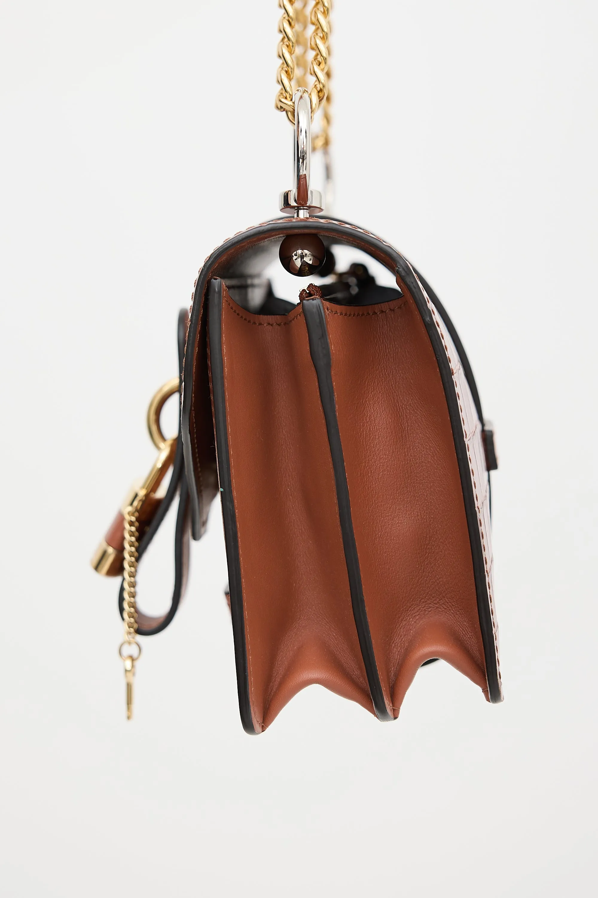 Embossed Leather Aby Chain Bag sold by VSP Consignment product image thumbnail 4