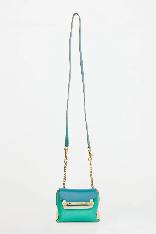 Tricolour Leather Mini Clare Bag made by Chloe