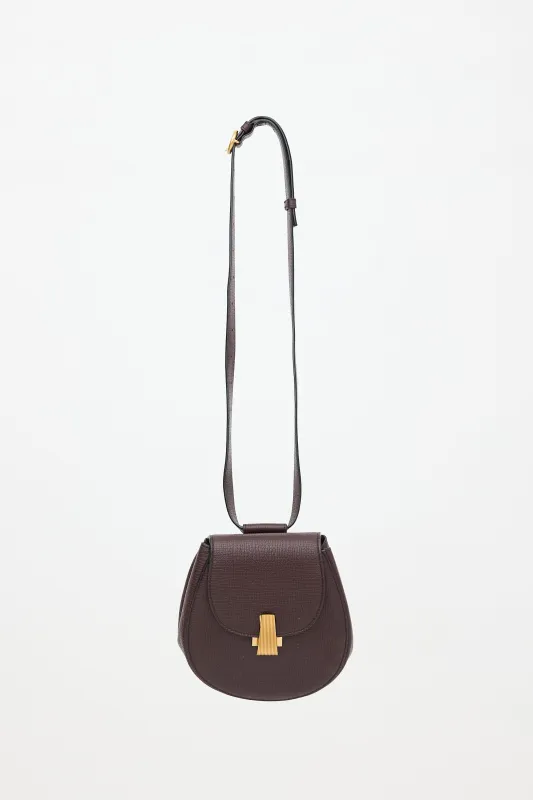 Leather Palmellato Rounded Belt Bag made by Bottega Veneta