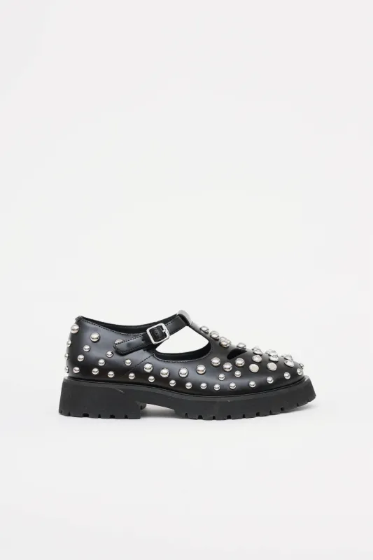 Studded Mary Jane Loafer made by Burberry