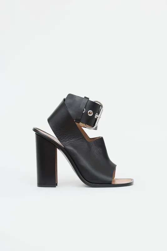 Buckle Block Heel made by Celine