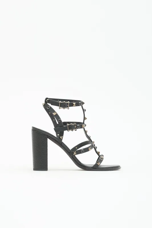 Leather Rockstud Sandal made by Valentino