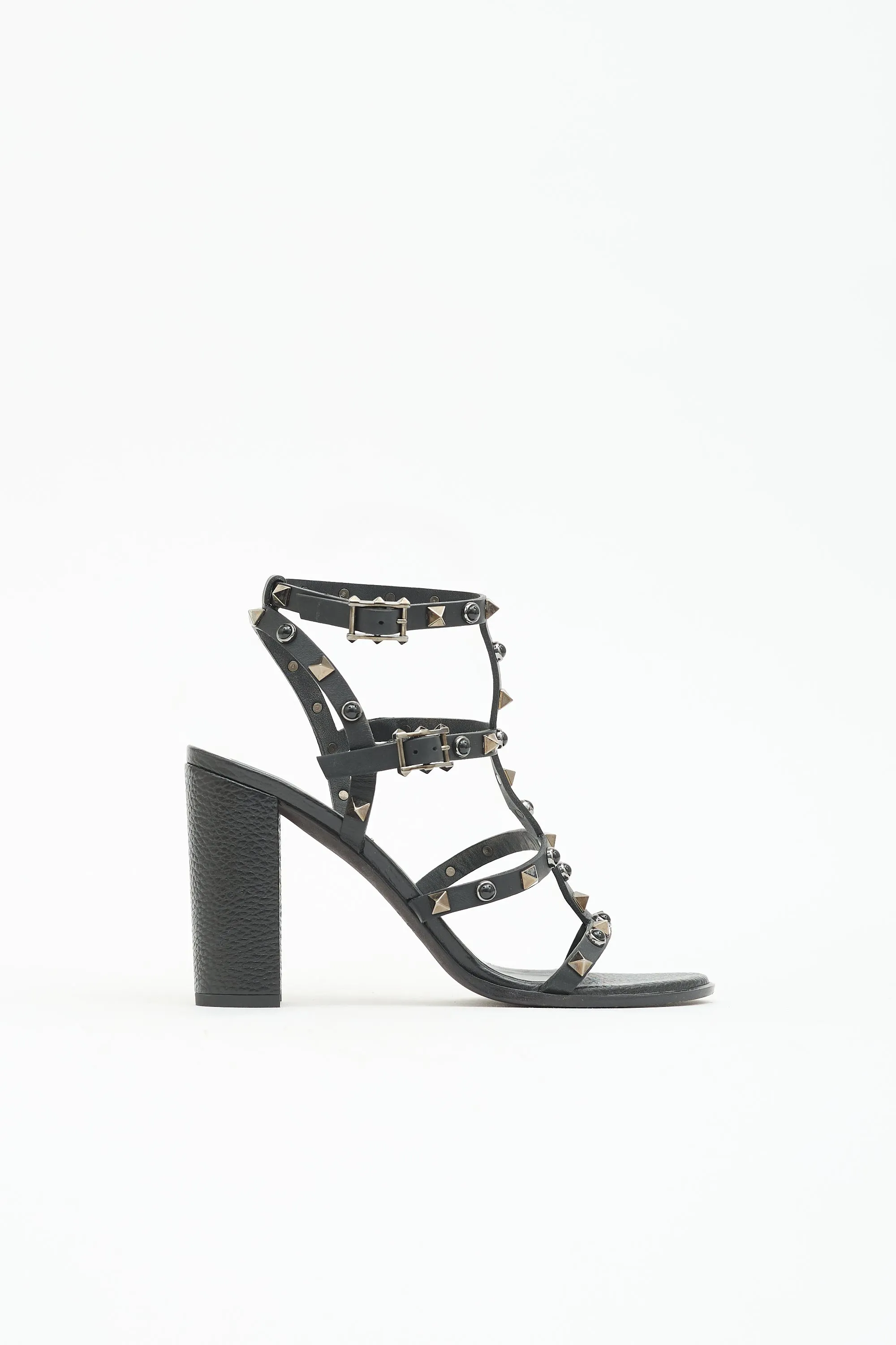 Leather Rockstud Sandal sold by VSP Consignment