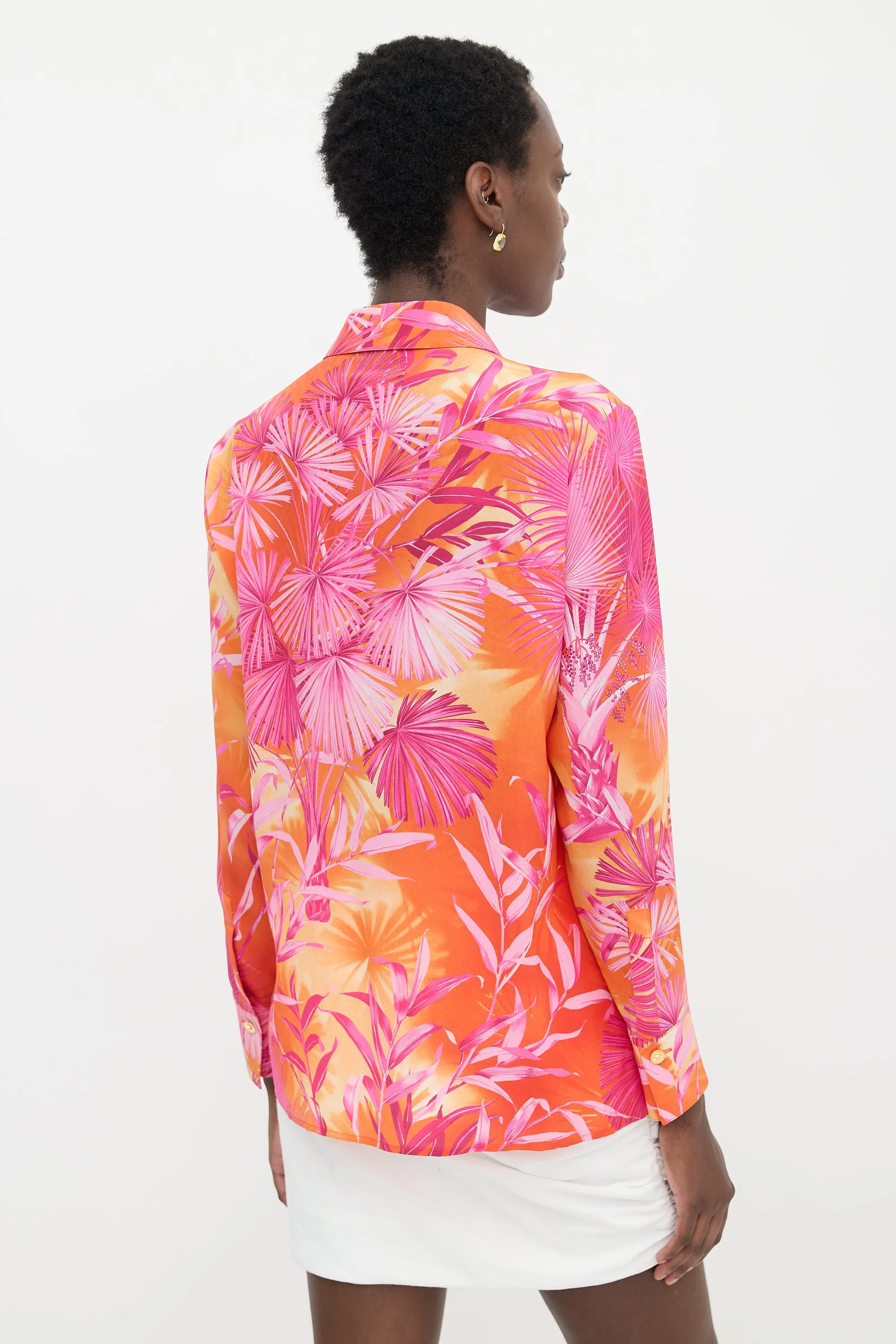 Silk Printed Shirt sold by VSP Consignment product image thumbnail 4