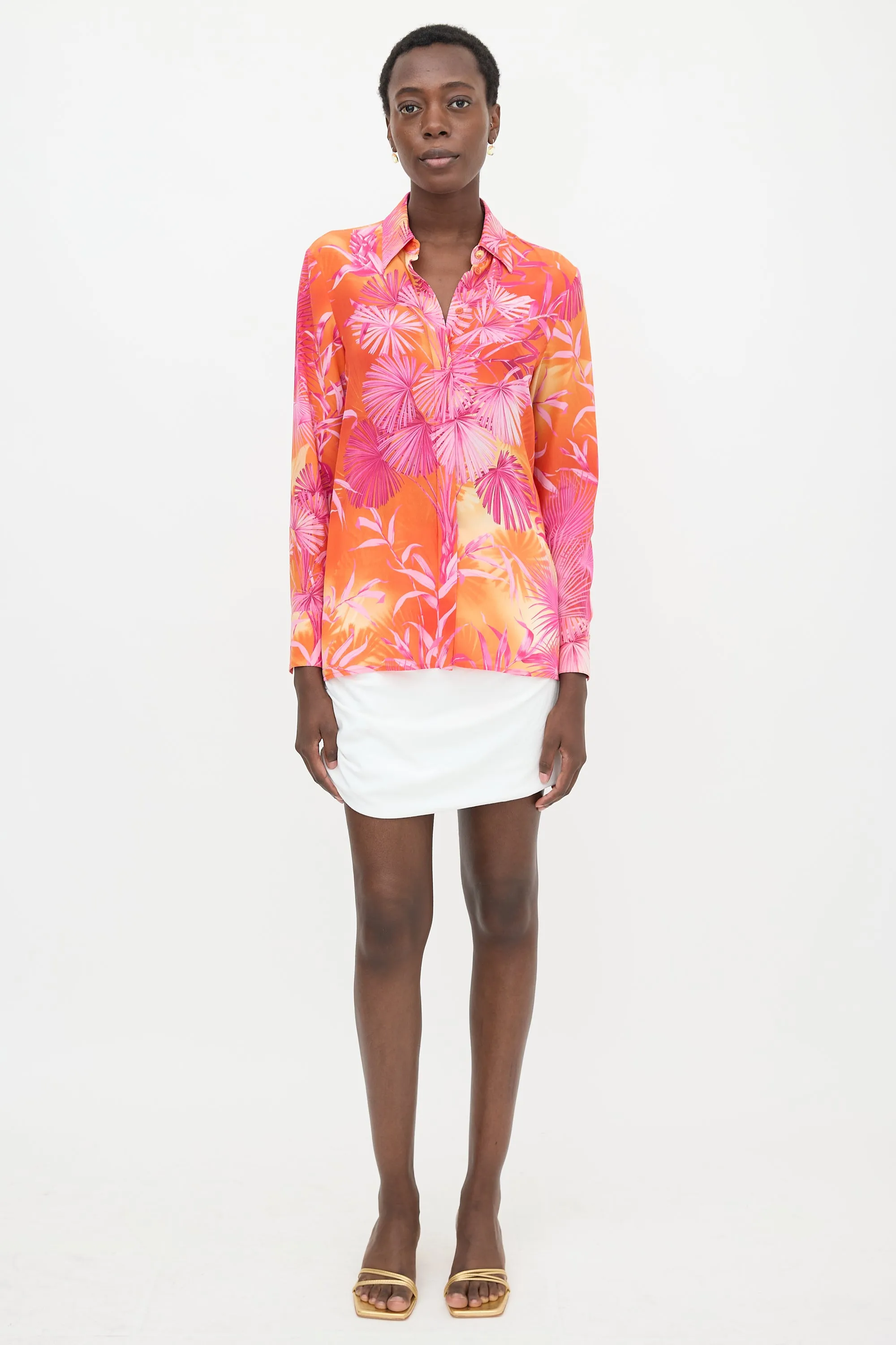 Silk Printed Shirt sold by VSP Consignment product image thumbnail 2