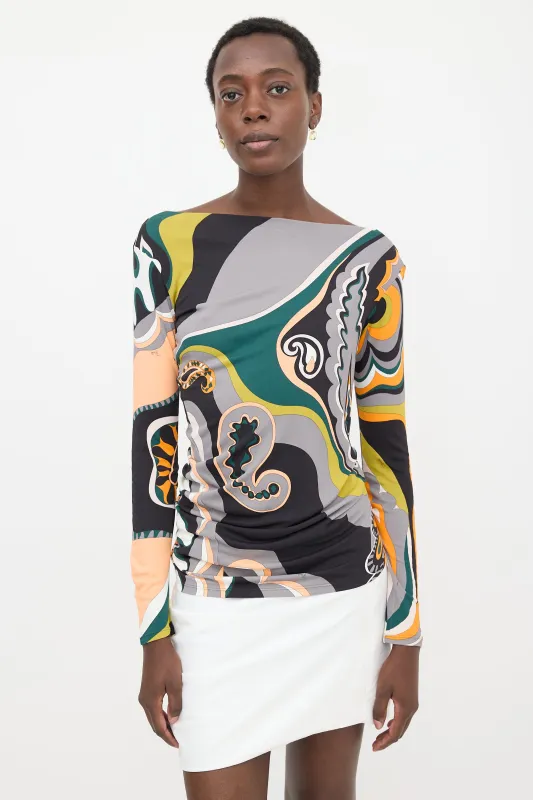 Knit Printed Top made by Emilio Pucci