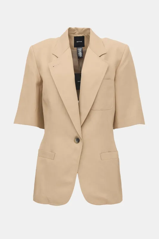 Oversized Short Sleeve Blazer made by Smythe