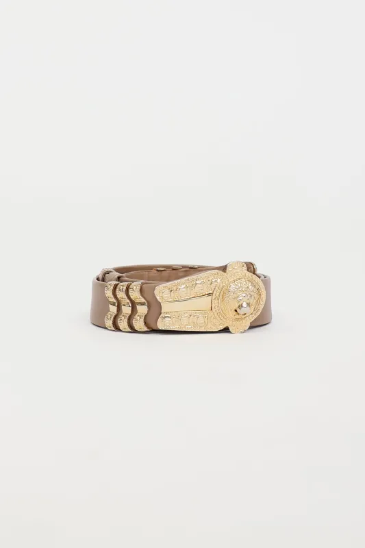 x Saks Fifth Avenue Leather Belt made by Judith Leiber