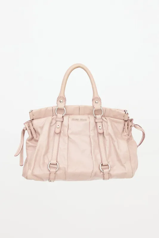 Vitello Lux Shoulder Bow Bag made by Miu Miu