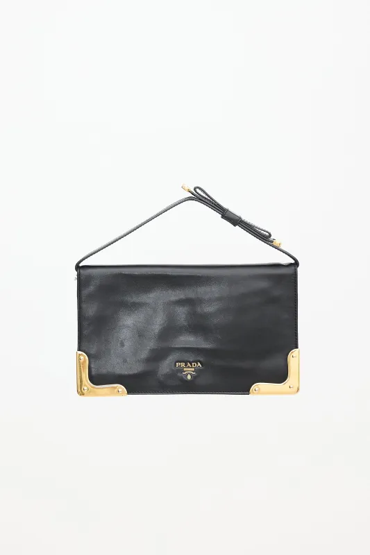 C. 2016 Leather Cahier Clutch Bag made by Prada