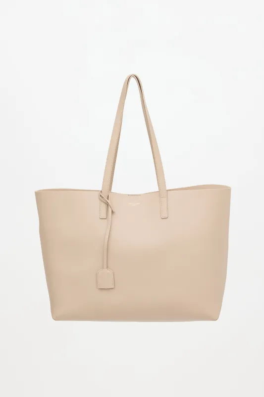 Leather Shopping Tote Bag made by Yves Saint Laurent