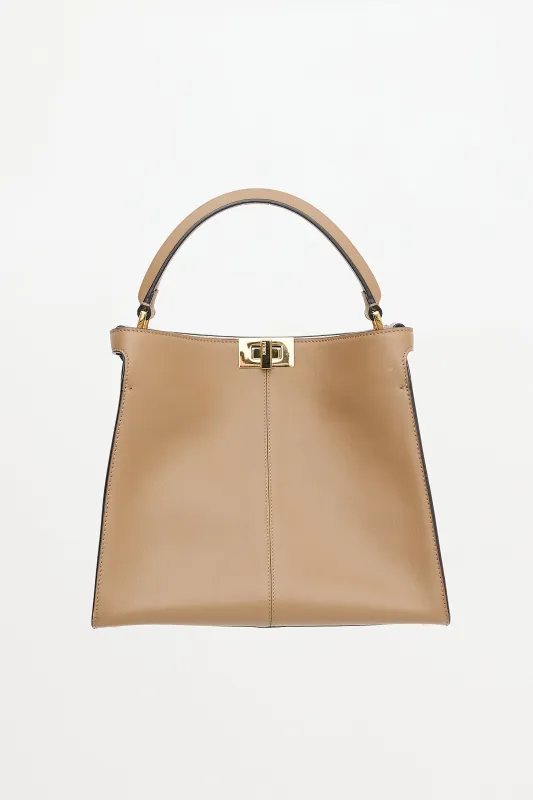 Leather Medium Peekaboo X-Lite Bag made by Fendi