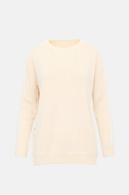 Lace Cutout Sweater made by Chloe