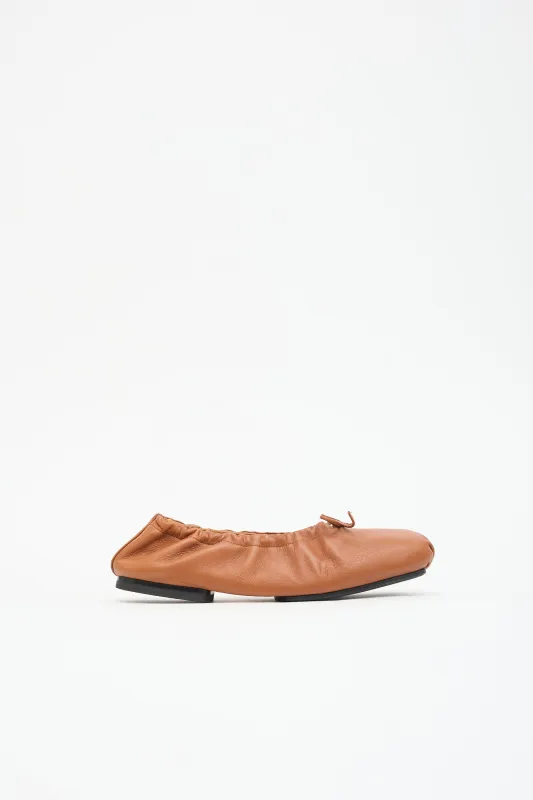 Leather Ballet Flat made by KHAITE