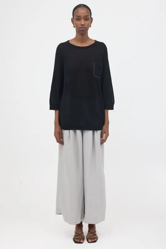 Sheer Knit Monili Sweater made by Brunello Cucinelli