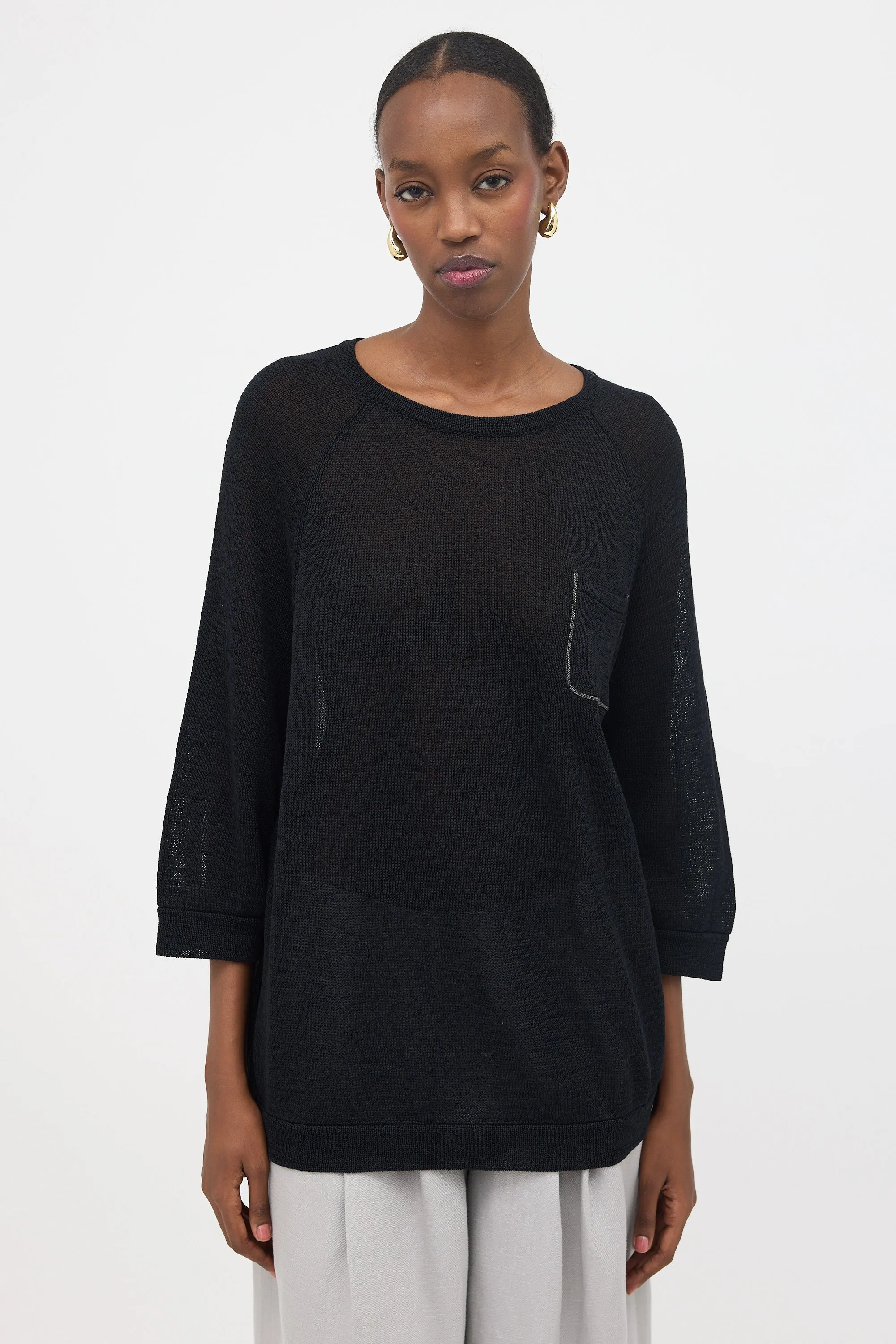 Sheer Knit Monili Sweater sold by VSP Consignment product image thumbnail 2