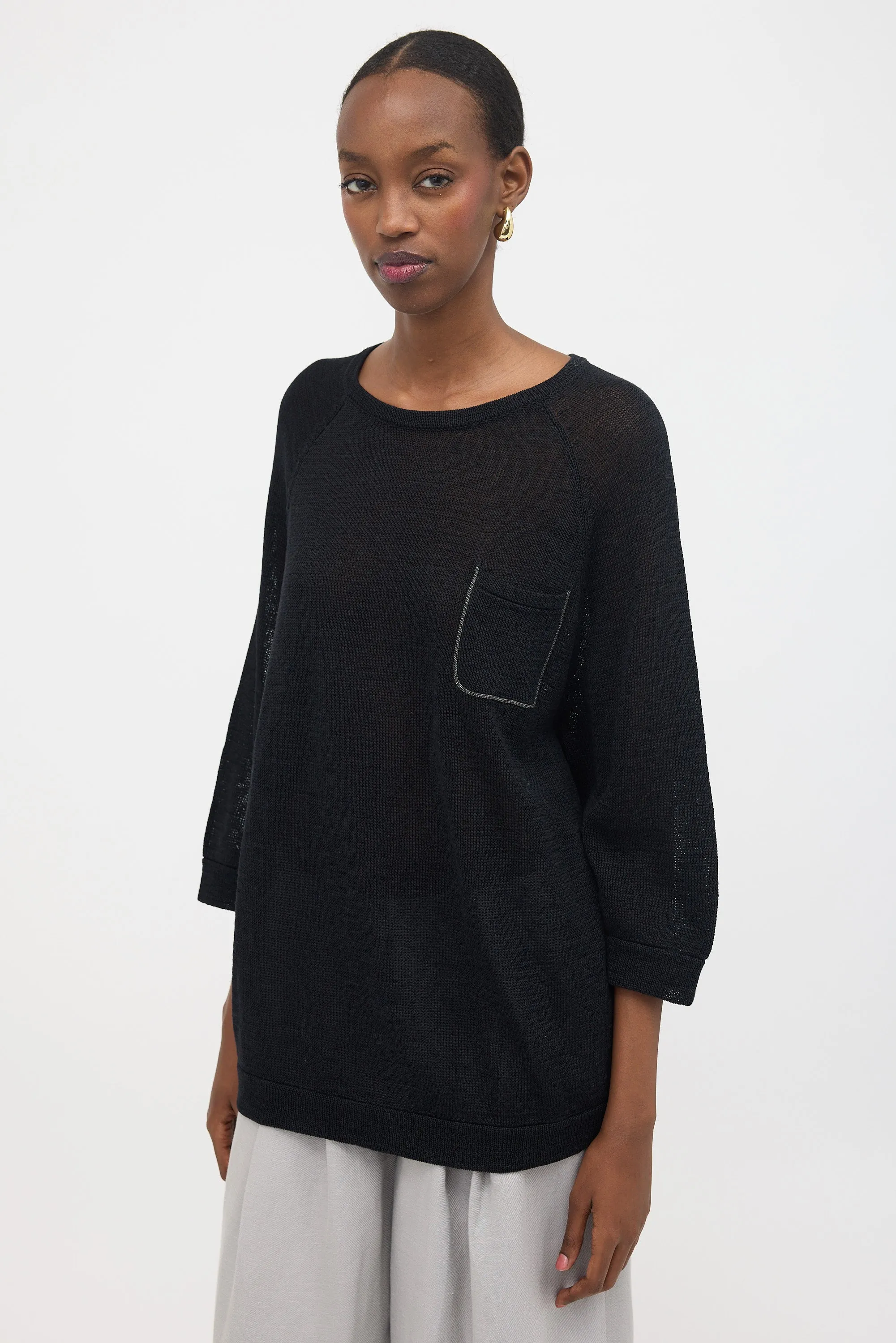 Sheer Knit Monili Sweater sold by VSP Consignment product image thumbnail 3