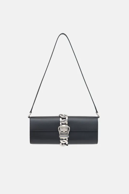 Noir Madame Boucle Sellier Chaine Bag made by Hermes