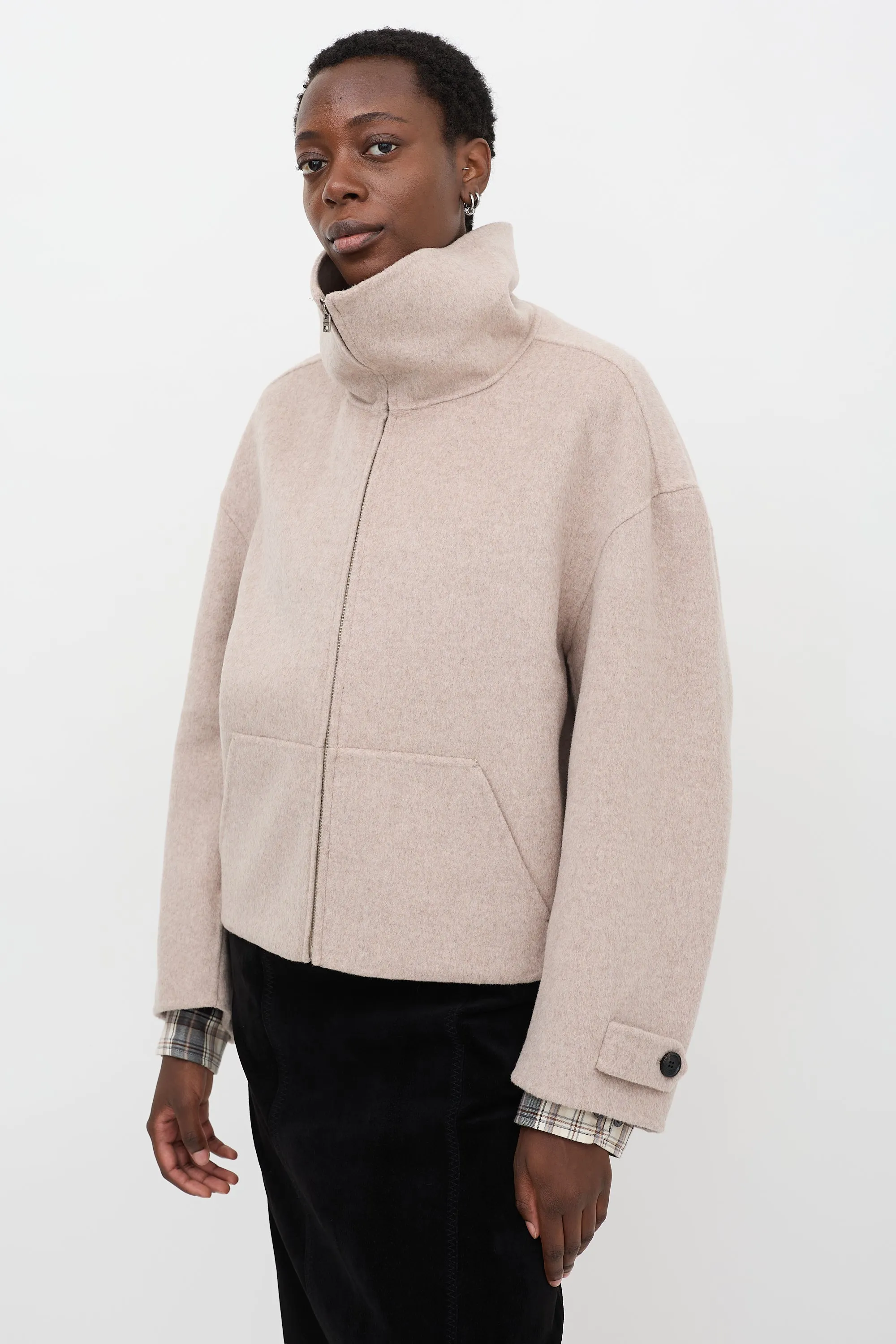 Wool & Cashmere Zip Jacket sold by VSP Consignment product image thumbnail 3