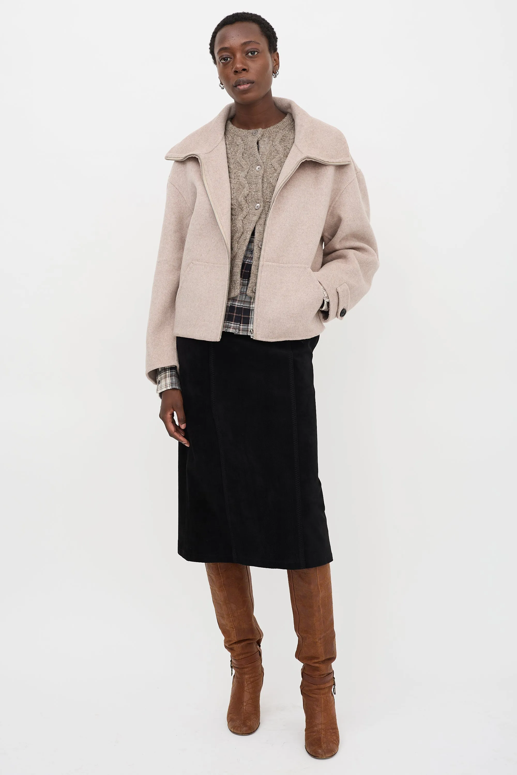 Wool & Cashmere Zip Jacket sold by VSP Consignment product image thumbnail 2