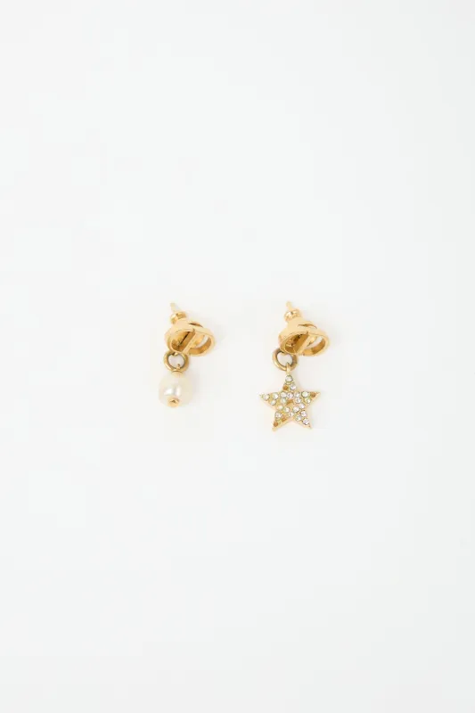 CD Logo Charm Earrings made by Dior