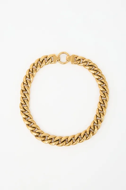 Curb Chain Collar Necklace made by Celine