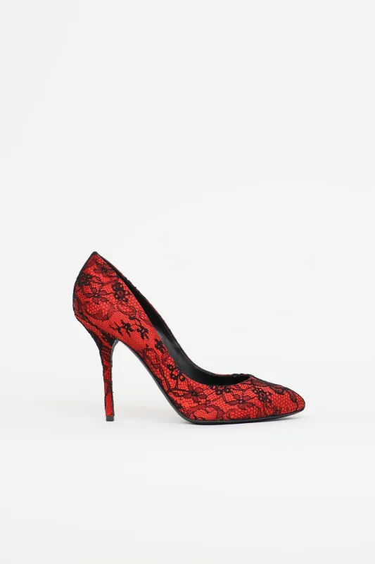 Lace Pump made by Dolce & Gabanna