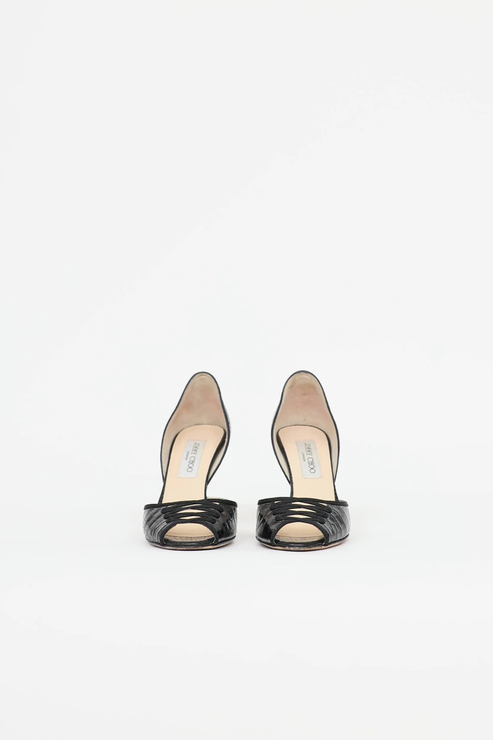 Embossed Peep Toe Pump sold by VSP Consignment product image thumbnail 4