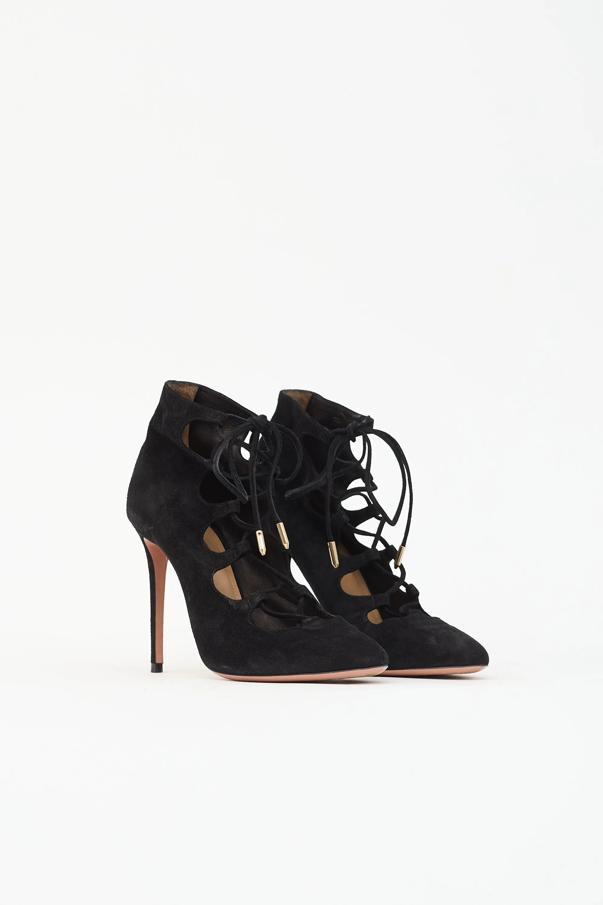 Suede Lace Up Heel sold by VSP Consignment product image thumbnail 2
