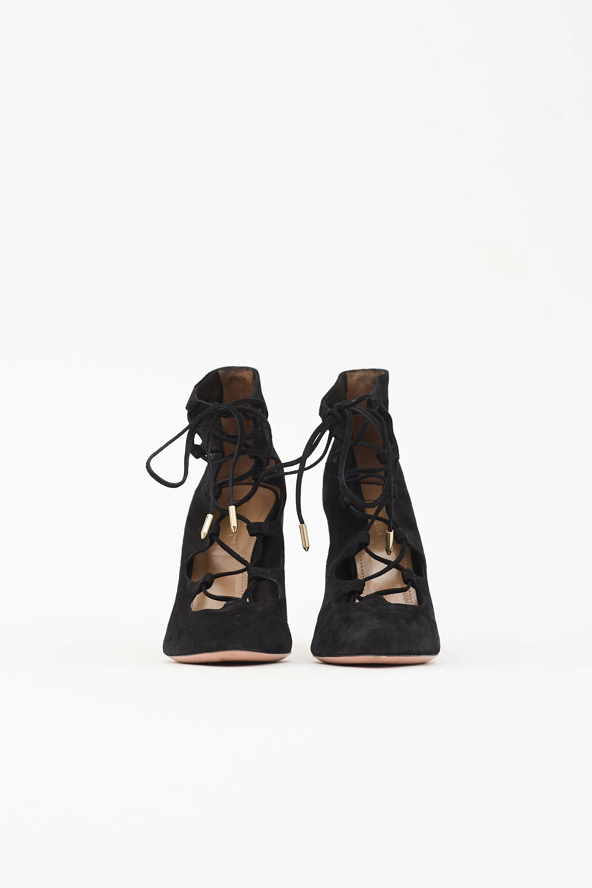 Suede Lace Up Heel sold by VSP Consignment product image thumbnail 3