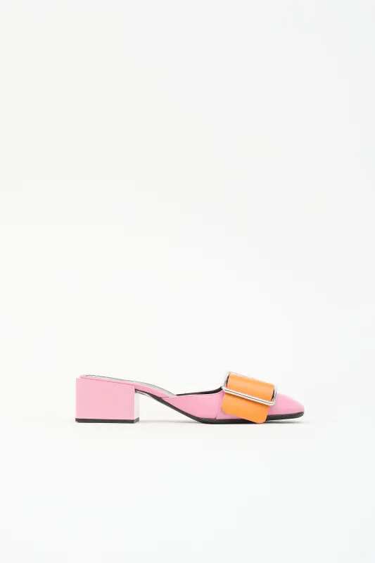 Leather Buckle Mule made by Jil Sander
