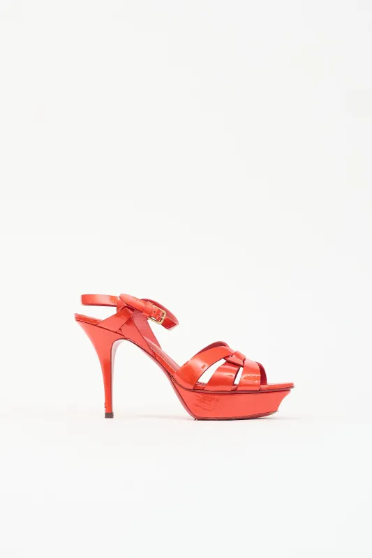 Leather Tribute Sandal made by Yves Saint Laurent