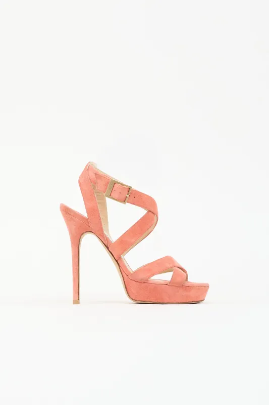 Suede Platform Sandal made by Jimmy Choo