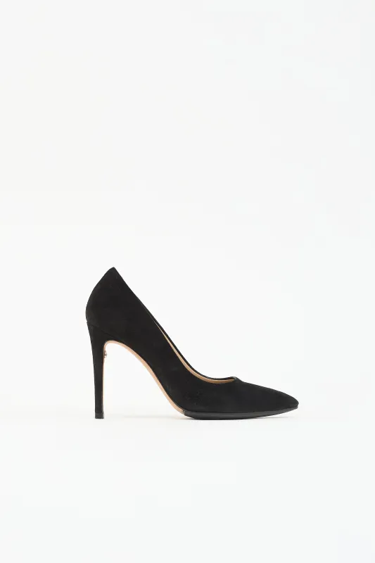 Suede Pointed Toe Pump made by Salvatore Ferragamo