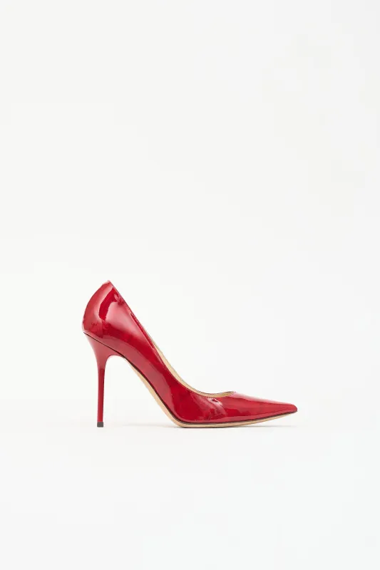Patent Moiré Love Pump made by Jimmy Choo