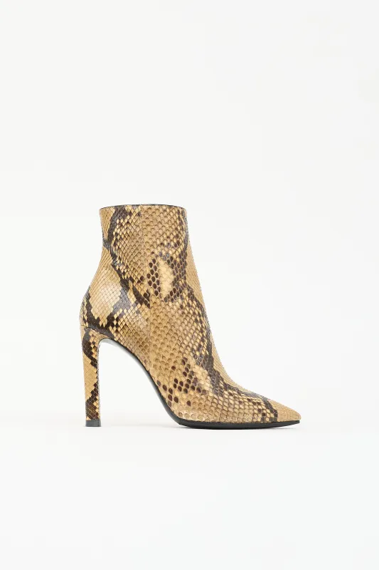 Leather Ankle Boot made by Yves Saint Laurent