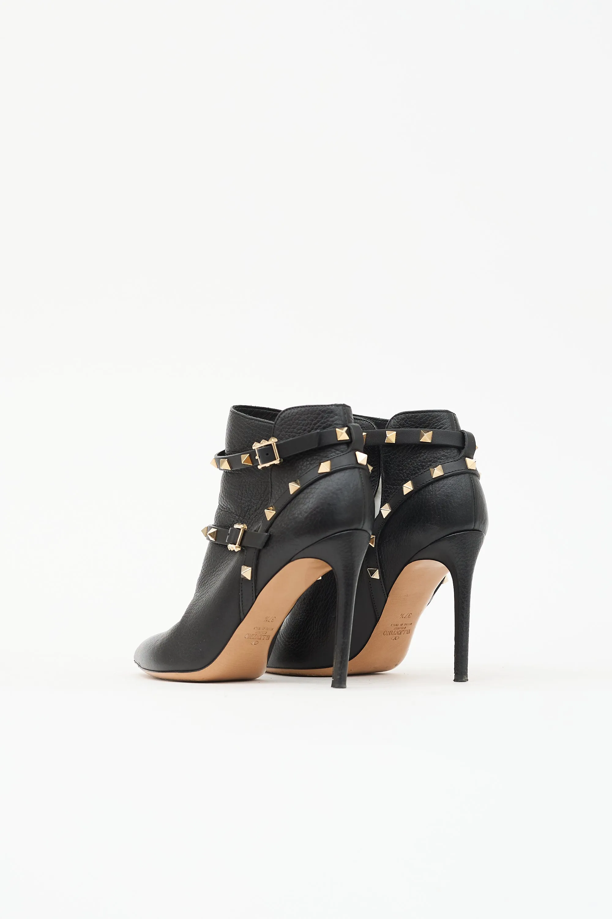 Leather Rockstud Ankle Boot sold by VSP Consignment product image thumbnail 4