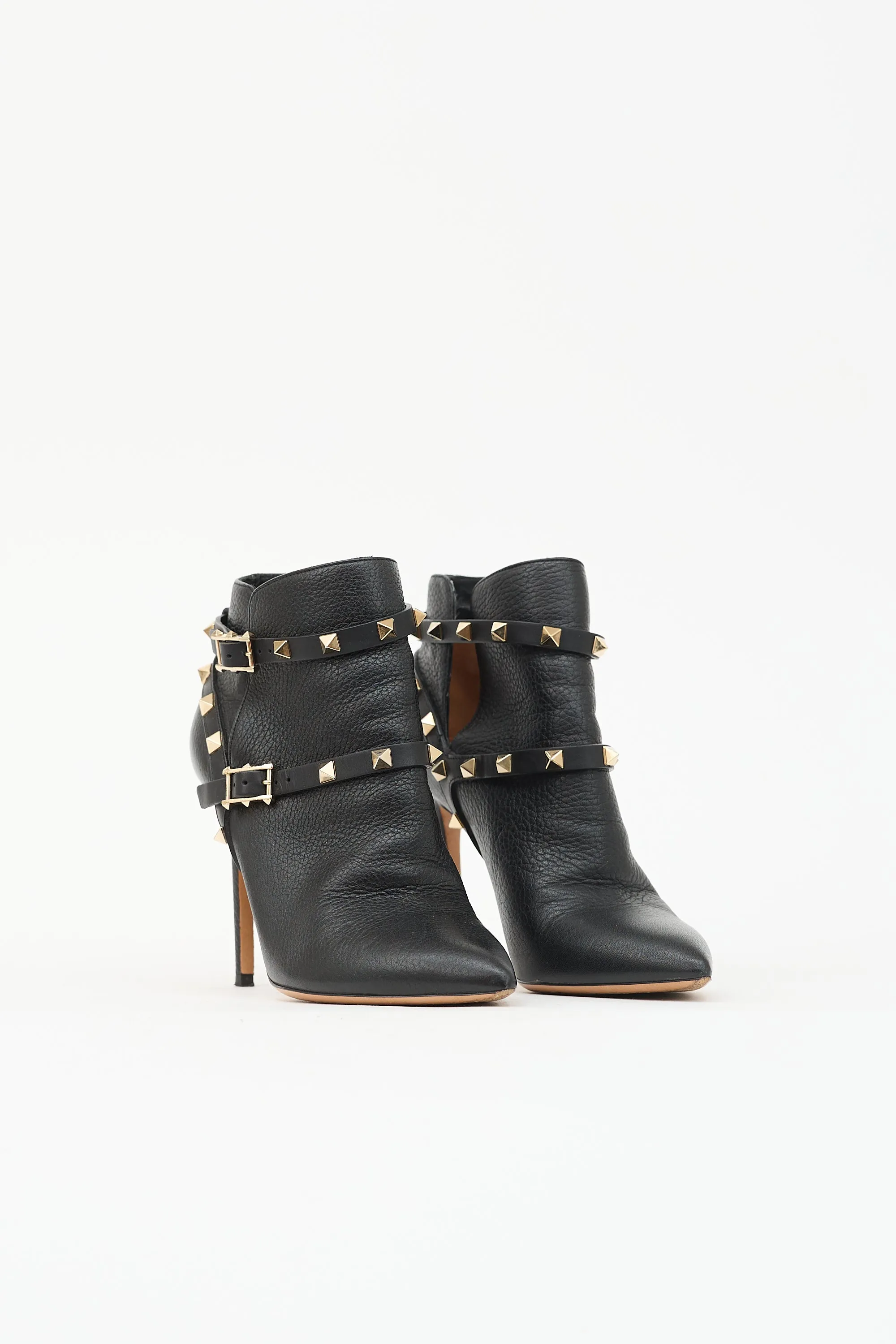 Leather Rockstud Ankle Boot sold by VSP Consignment product image thumbnail 2